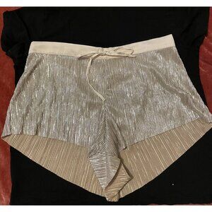 NWT Victoria's Secret Gold Cheeky Shorts- L